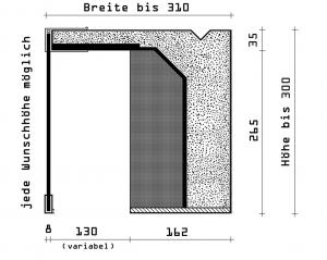 Produktabbildung: Rolladenkästen Typ SV 300 J